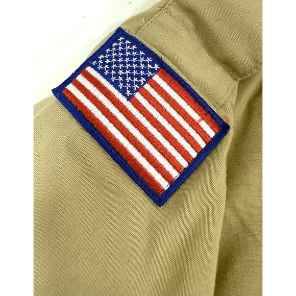 Vintage Boy Scouts Of America Mens Official Uniform Shirt Size Large Made In USA - Picture 4 of 10